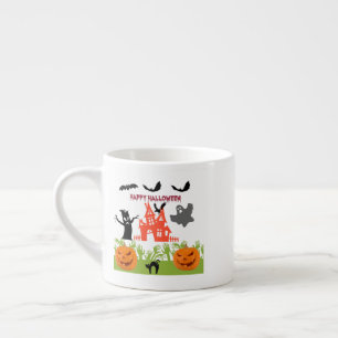 Tasse Expresso Œuvres d'art de créatures hantées d'Halloween