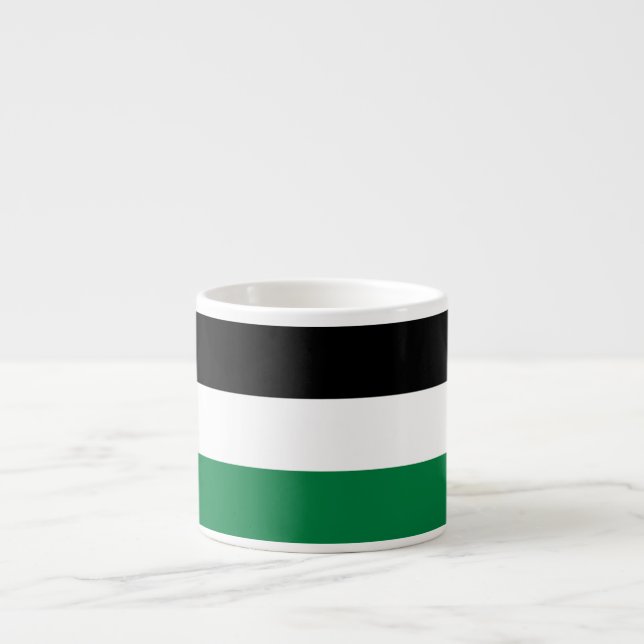 Tasse Expresso officiellement le drapeau de l'État de Palestine (Devant)