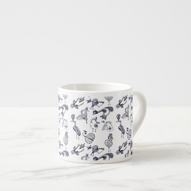 Tasse Expresso Oiseaux fées (Devant droit)