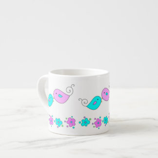Tasse Expresso Oiseaux Tendre