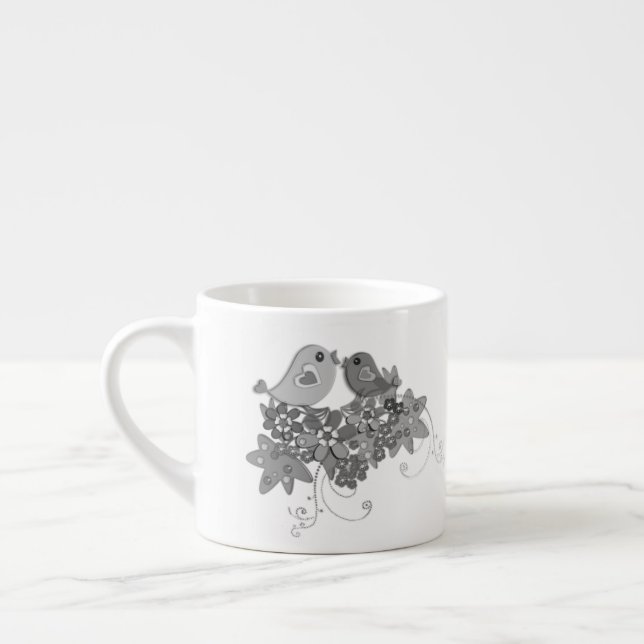Tasse Expresso Oiseaux, verre (Gauche)