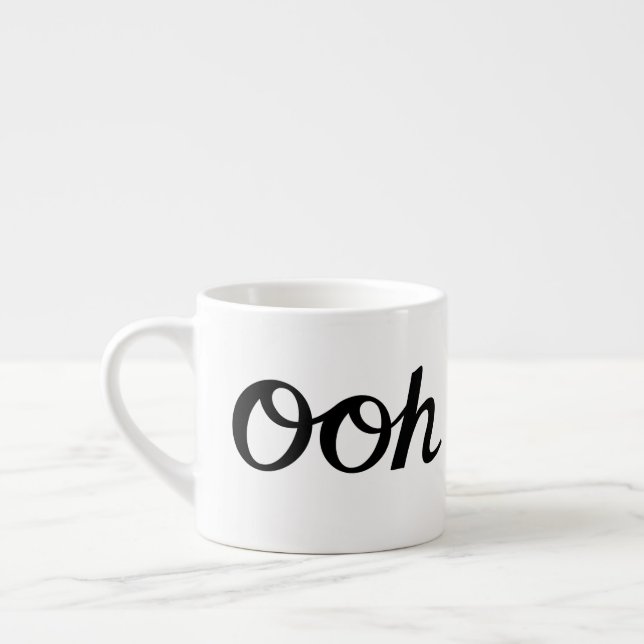 Tasse Expresso Ooh La La Script Noir (Gauche)