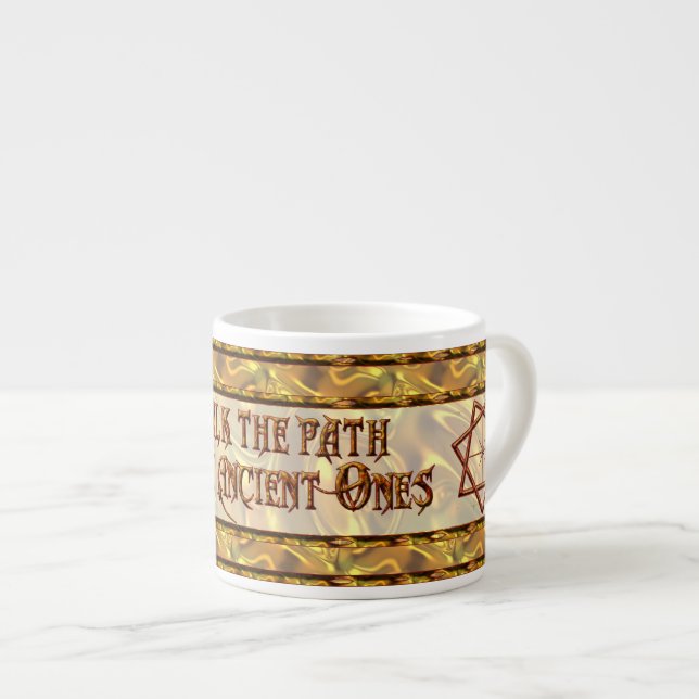 Tasse Expresso Or Septagram (Devant droit)