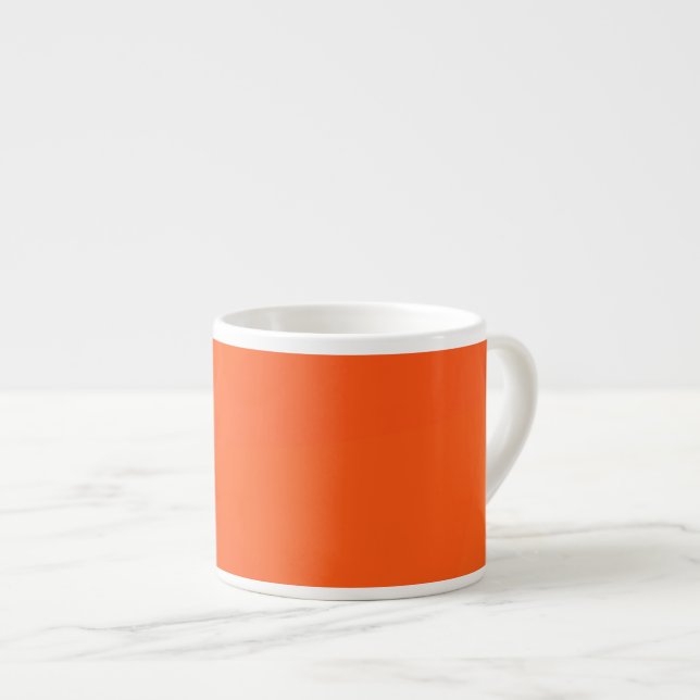 Tasse Expresso Orange, simple, moderne, cool, art géométrique ten (Devant droit)