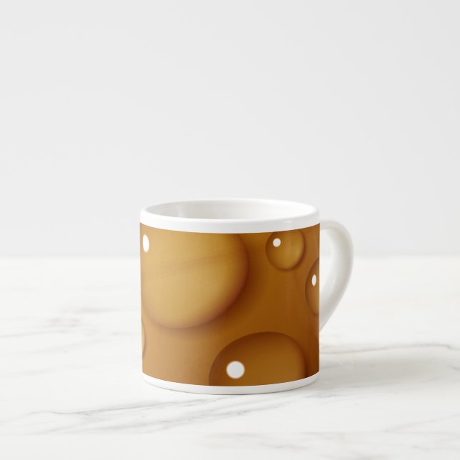 Tasse Expresso Orange Water Drop Texture (Devant droit)