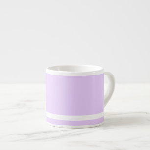 Tasse Expresso Orchidée solide café avec bande blanche