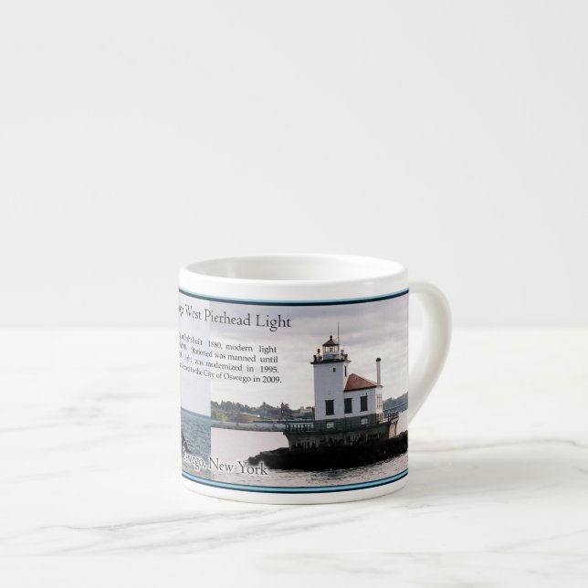 Tasse Expresso Oswego West Pierhead Light expresso mule (Devant droit)