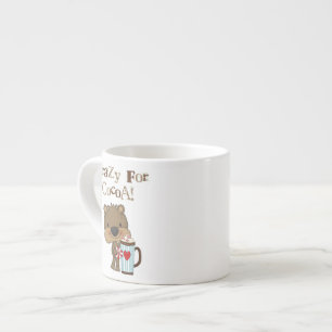 Tasse Expresso Ours de garçon fou pour des vacances de cacao