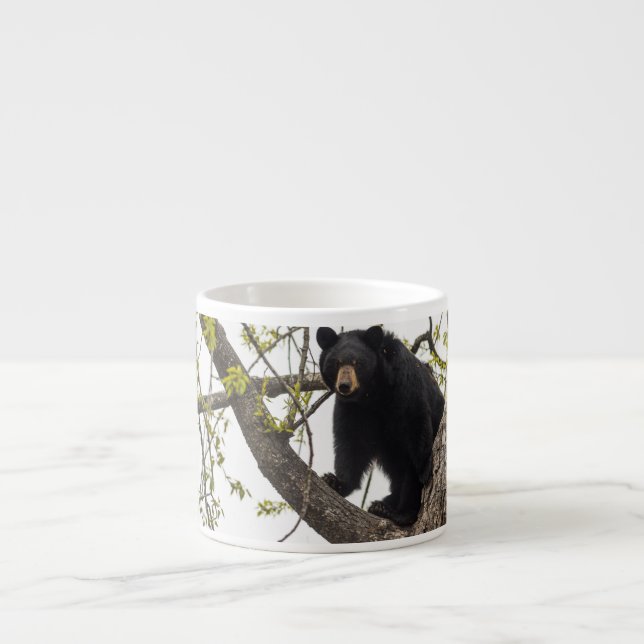 Tasse Expresso Ours noir Escalade (Devant)