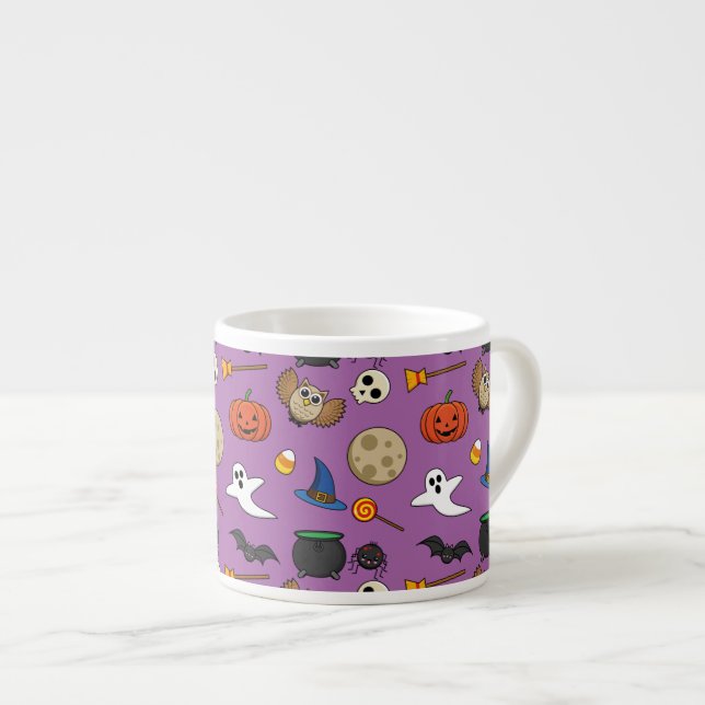 Tasse Expresso Pack Halloween Kawaii (Devant droit)
