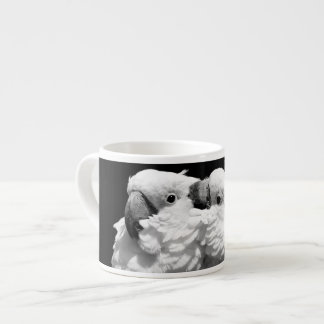 Tasse Expresso Paire de cockatos à parapluies
