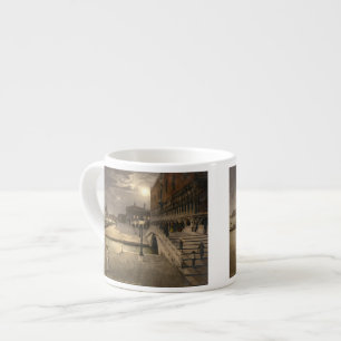Tasse Expresso Palais des Doges vintage par clair de lune,