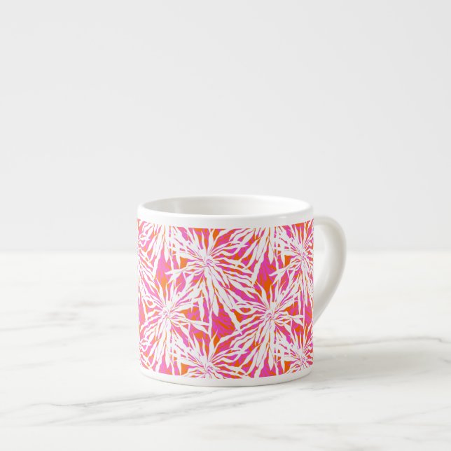Tasse Expresso Palmettes tropicales (Devant droit)