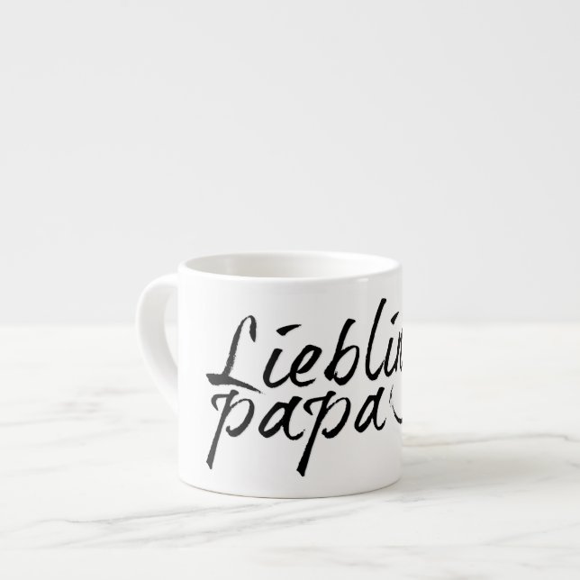 Tasse Expresso Papa préféré - écriture noire 00001 (Devant gauche)