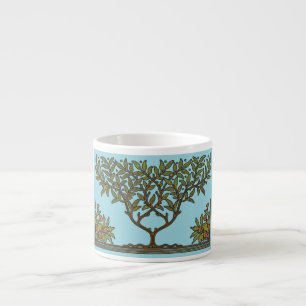 Tasse Expresso Papier peint frise d'arbre de William Morris