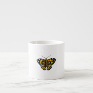 Tasse Expresso Papillon de femme peint