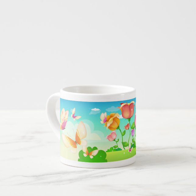 Tasse Expresso Papillon du jardin de Tulip (Devant gauche)