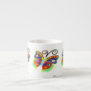 Tasse Expresso Papillon multicolore n'importe quel arrière - plan