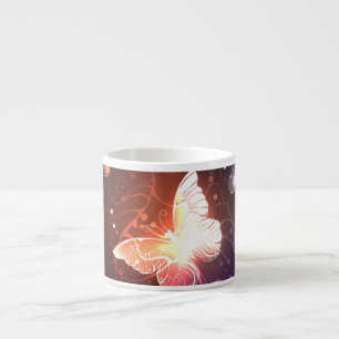 Tasse Expresso Papillons de nuit lumineux
