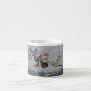 Tasse Expresso Papillons et papillons de la reine des fées