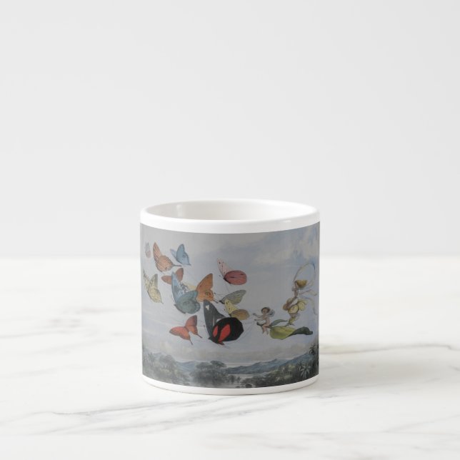 Tasse Expresso Papillons et Reine Fée Papillons Fées (Devant)