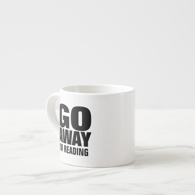 Tasse Expresso Pars, je suis lecture drôle (Devant gauche)