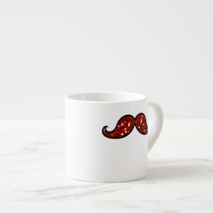 TASSE EXPRESSO PARTIES SCINTILLANTES IMPRIMÉES PAR MOUSTACHE