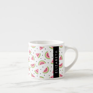 Tasse Expresso Pastèque Rose, Pâtes De Pâques, Votre Nom