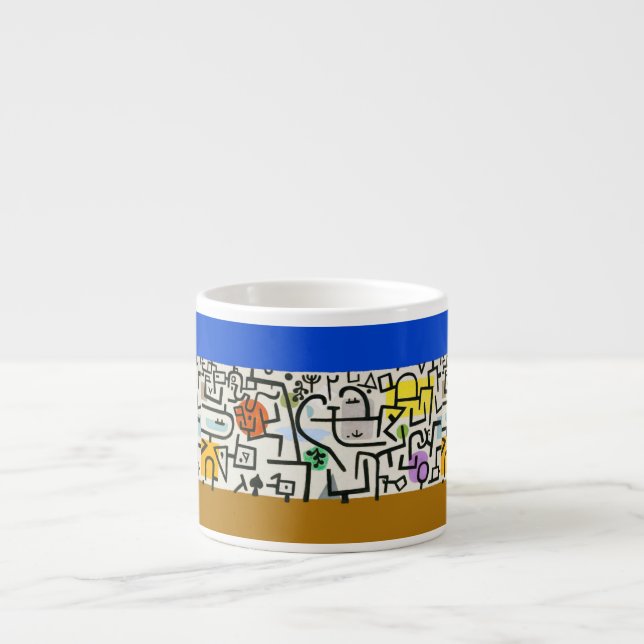 Tasse Expresso Paul Klee Rich Harbor Expressionnisme abstrait (Devant)