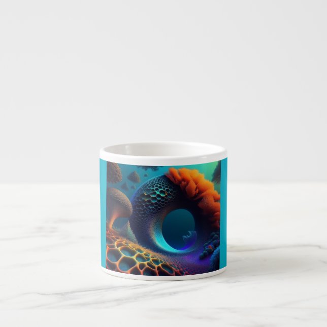 Tasse Expresso Paysage sous-marin fragile (Devant)