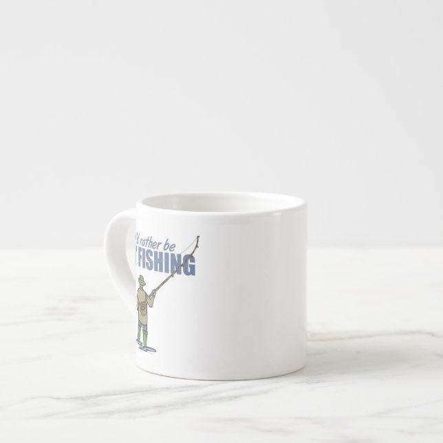 Tasse Expresso Pêche à la mouche dans les échassiers (Devant gauche)