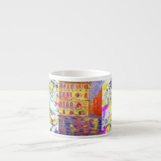 Tasse Expresso peinture à goutte venice italie