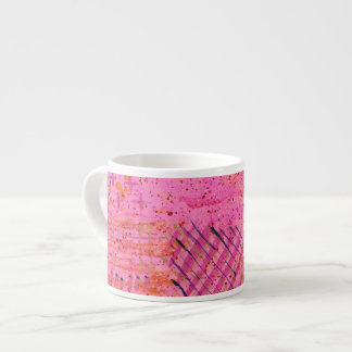 Tasse Expresso Peinture abstraite rose violet