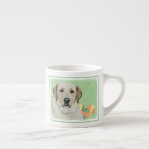 Tasse Expresso Peinture de balles de tennis et de retrieur du Lab