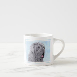 Tasse Expresso Peinture de Mastiff Néapolitain - Art de Chien Ori
