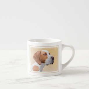 Tasse Expresso Peinture de pointeur - jolie art original de chien