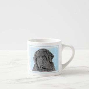 Tasse Expresso Peinture de Terre-Neuve - Cute Original Chien Art
