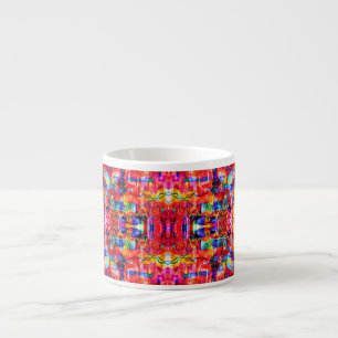 Tasse Expresso Peinture de vagues abstraites colorées mignonnes