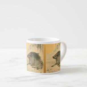 Tasse Expresso Peinture japonaise de sanglier Cochon Année Expres