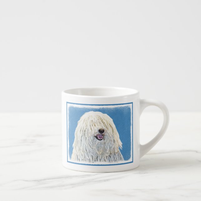 Tasse Expresso Peinture Puli - Cute Original Chien Art (Droite)