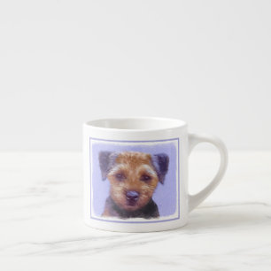 Tasse Expresso Peinture sur la frontière de Terrier - jolie art o