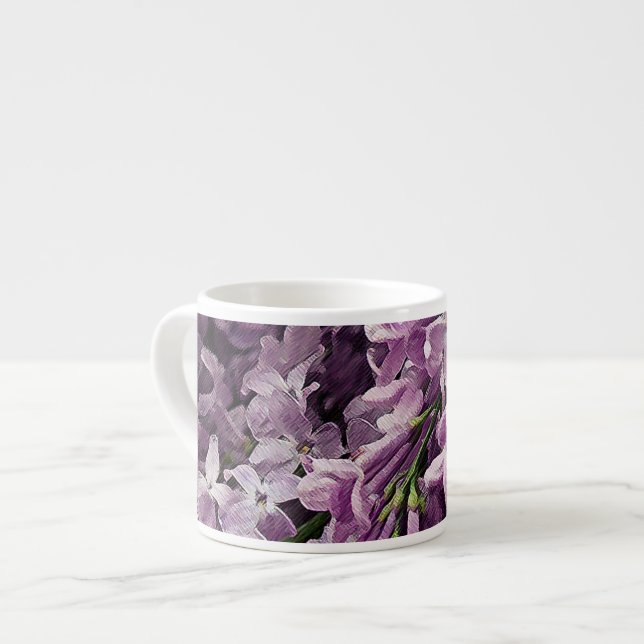 Tasse Expresso Perdu dans le lilas (Devant gauche)