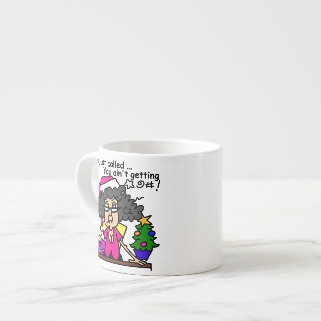 Tasse Expresso Père Noël appelée (Devant gauche)