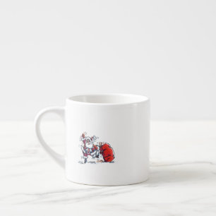 Tasse expresso Père Noël en colère