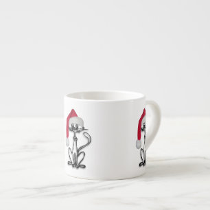 Tasse Expresso Père Noël Kitty Cat