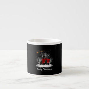 Tasse Expresso Père Noël Newfoundland Couple Joyeux cadeau de chi