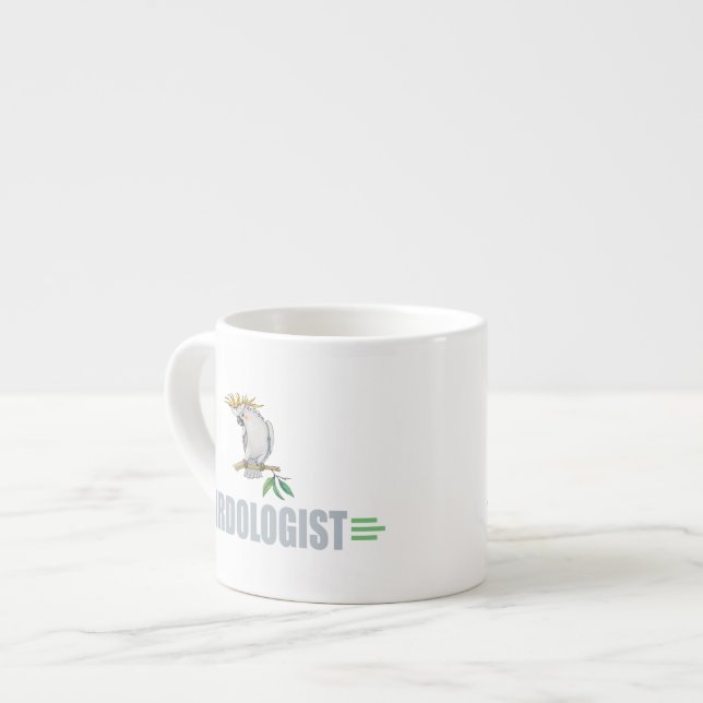 Tasse Expresso Perroquet élégant drôle (Devant gauche)