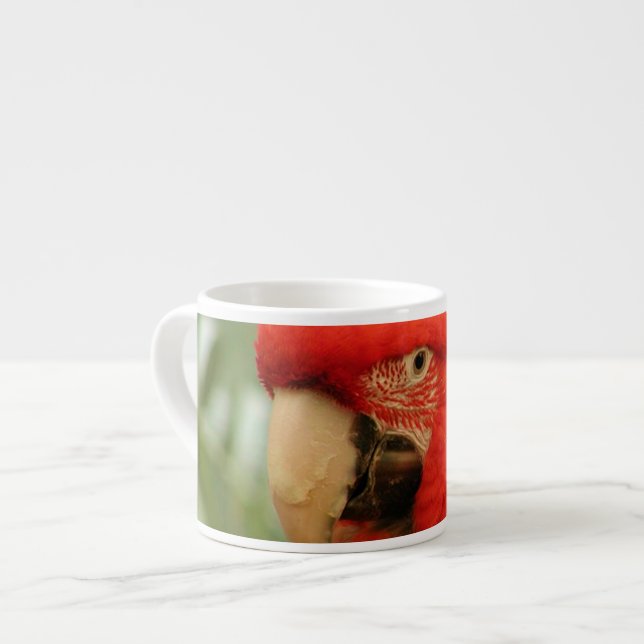 Tasse Expresso Perroquet rouge de Mackaw (Devant gauche)