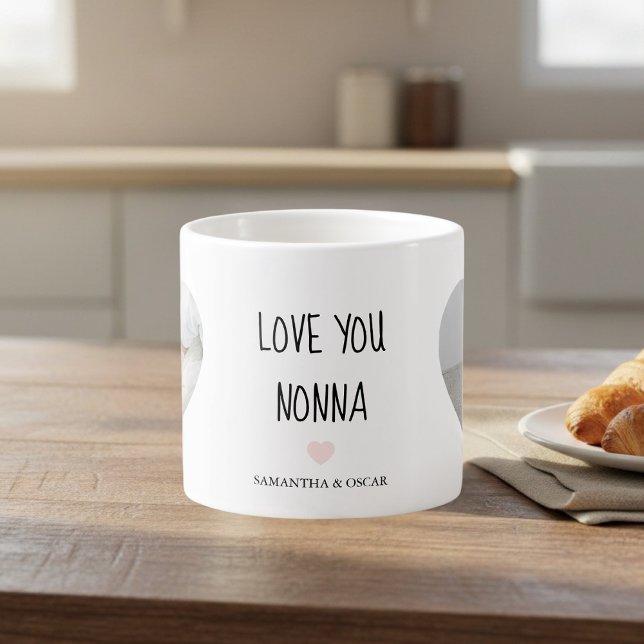 Tasse Expresso Personalized Love You Nonna | Custom Grandma Gift (Créateur téléchargé)