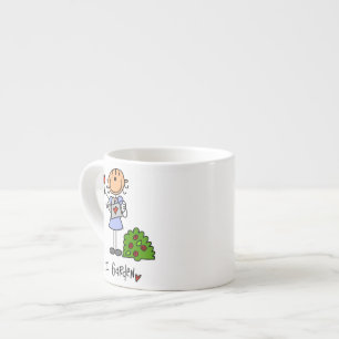 Tasse Expresso Personnage de jardinage bâton